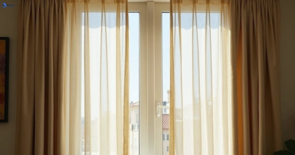Dull dusty drapes in kemps-creek-nsw before professional cleaning